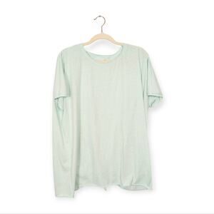 Balance Athletica Aventurine Mint Oversized Burnout Crystal Tee Size S